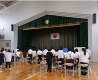 終業式の様子