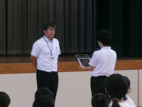 始業式児童生徒代表のことば
