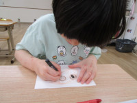 顔を描く