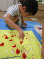玉入れの玉を作る