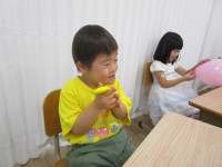膨らむ前はこんな形なんだ～！